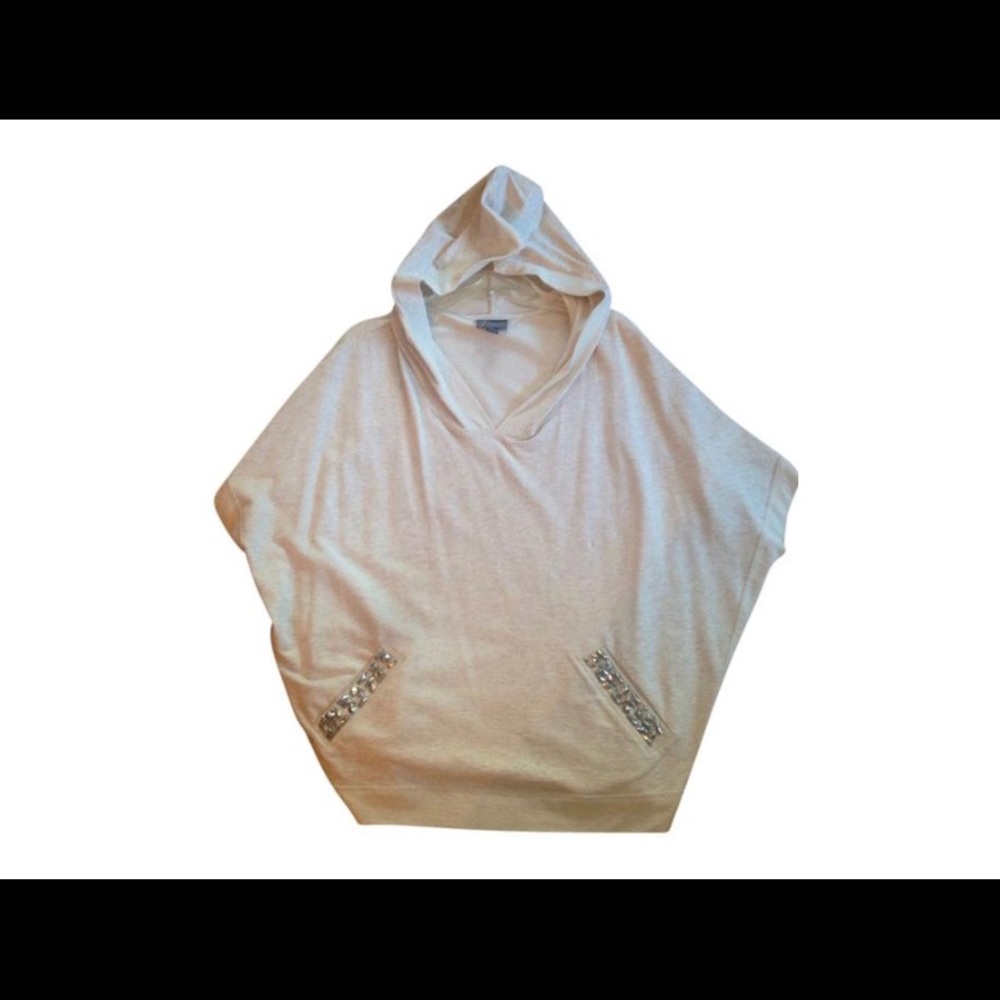Fluent Life Studded Sweatshirt with Hood Hoodie Size Small